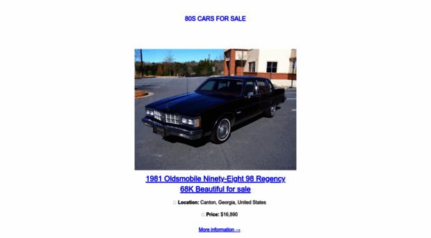 80s-cars-for-sale.com