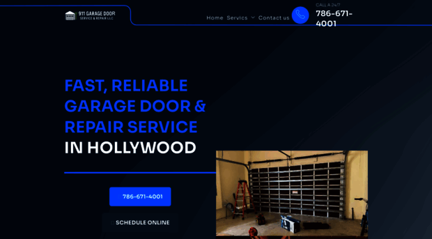 911garagedoorrepairhollywood.com