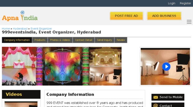 999eventsindia-hyderabad.apnaindia.com
