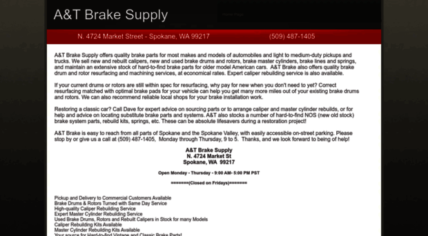 a-and-t-brake-supply.com