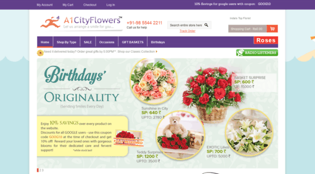 a1cityflowers.com