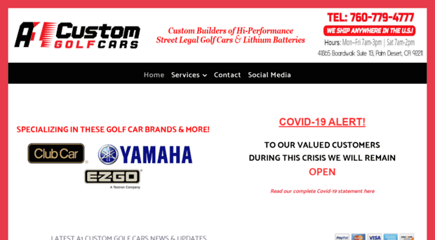 a1customgolfcars.com