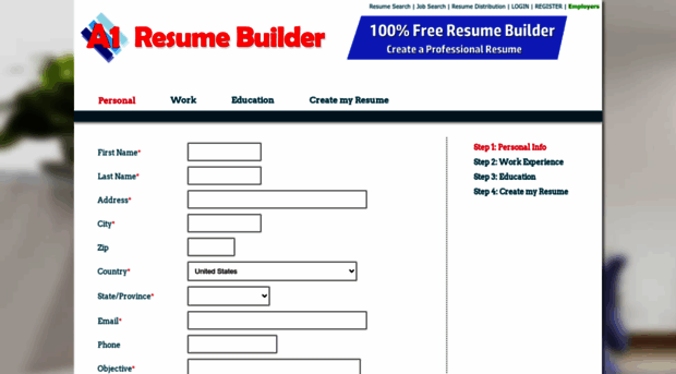 a1freeresumebuilder.com