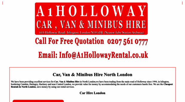 a1hollowayrental.co.uk