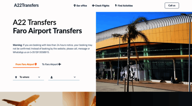 a22transfers.com