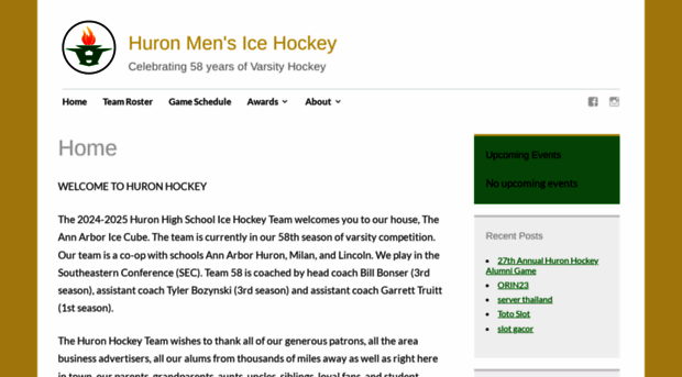 a2huronhockey.com