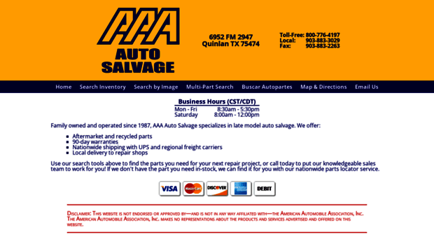 aaaautosalvage.com