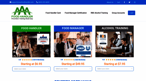 aaafoodhandler.com