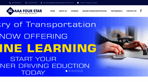 aaafourstardrivingschool.com