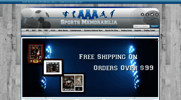 aaasportsmemorabilia.com