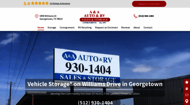 aaautorvsalesstorage.com