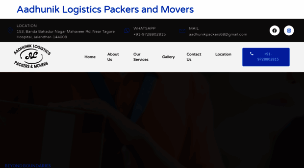 aadhuniklogisticindia.com