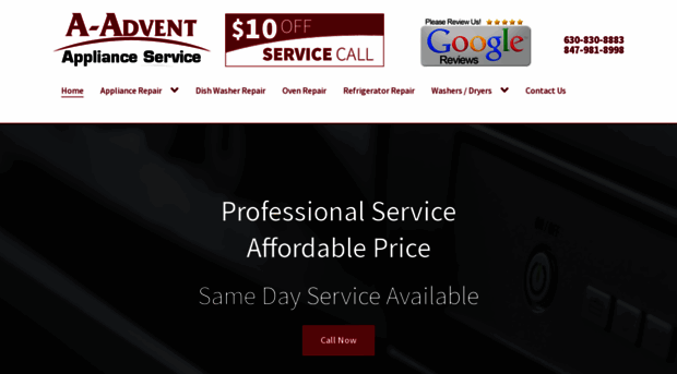 aadventapplianceservice.com