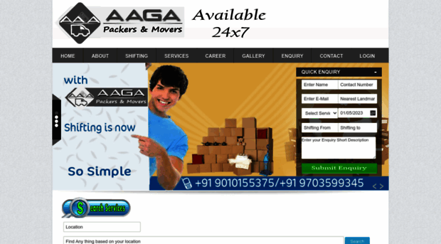 aagapackersandmovers.com