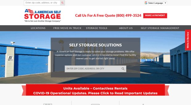 aamericanselfstorage.com