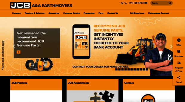 aandaearthmovers.jcbindia.co.in