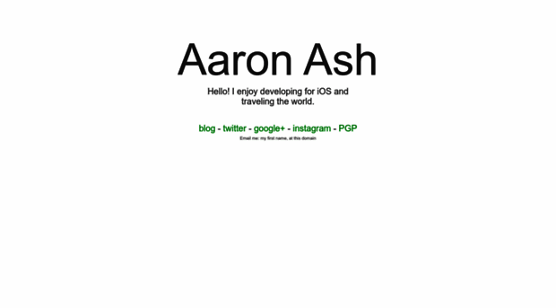 aaronash.com
