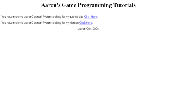 aaroncox.net