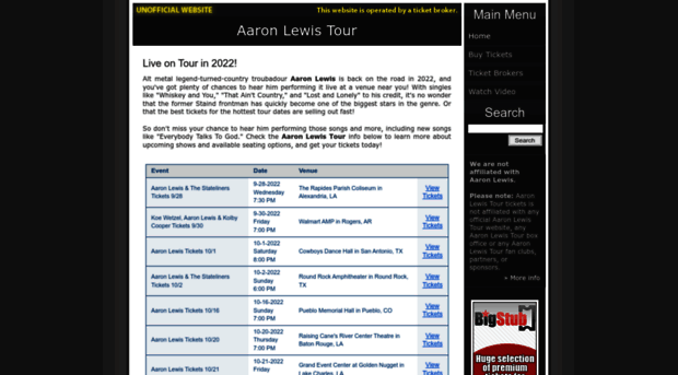 aaronlewistour.com