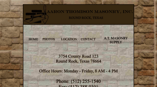 aaronthomisonmasonry.com