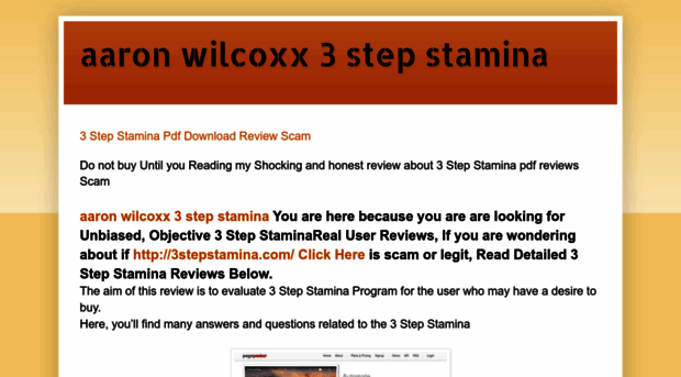 aaronwilcoxx3stepstamina.blogspot.com