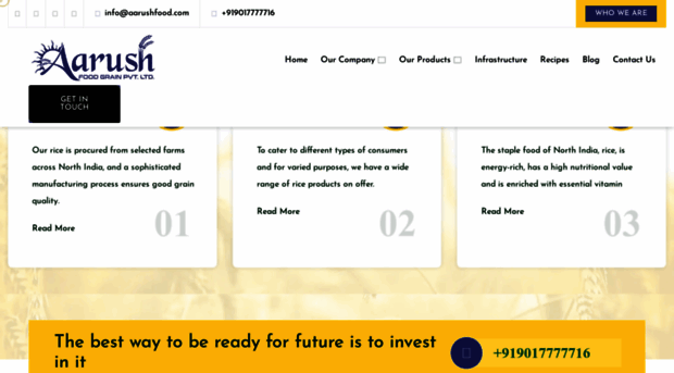 aarushfoodgrain.in