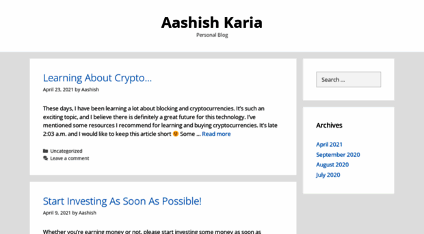 aashishkaria.com