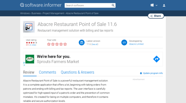 abacre-restaurant-point-of-sale.software.informer.com