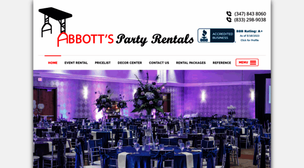 abbottspartyrental.com