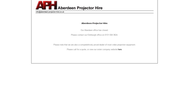 aberdeen-projector-hire.co.uk