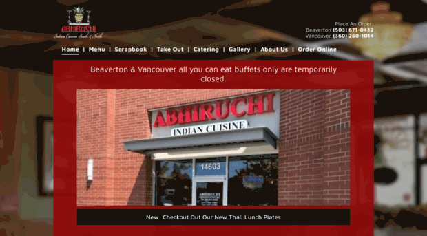 abhiruchirestaurant.com