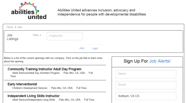 abilitiesunited.iapplicants.com