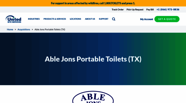 ablejonsportabletoilets.com