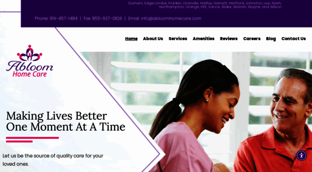 abloomhomecare.com