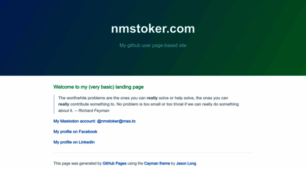about.nmstoker.com