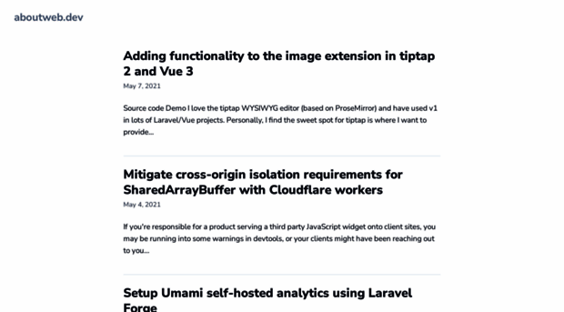 aboutweb.dev