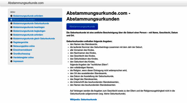 abstammungsurkunde.com