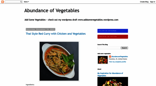 abundanceofvegetables.com