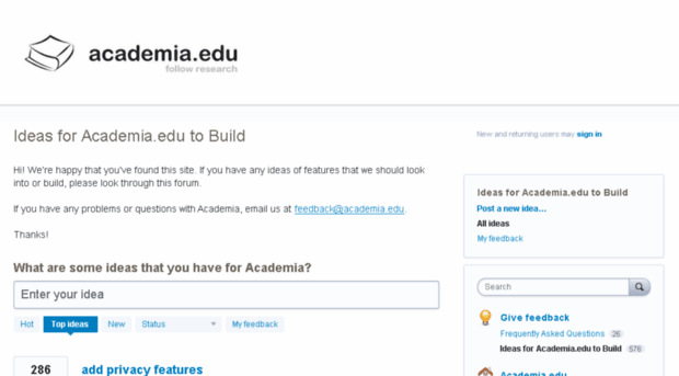 academia.uservoice.com