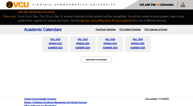 academiccalendars.vcu.edu