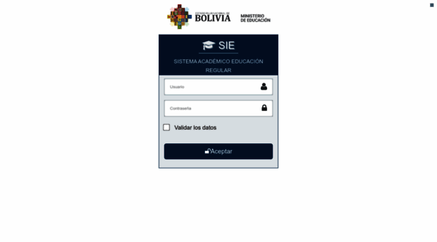 Academico.sie.gob.bo - Login - SIE - Academico SIE