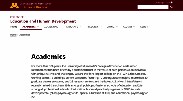 academics.cehd.umn.edu