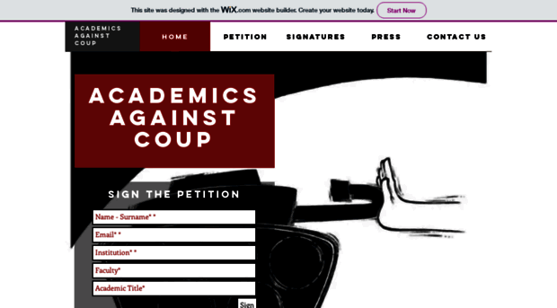 academicsagainstcoup.com