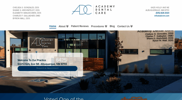 academydentalcarenm.com