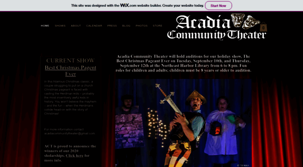 acadiacommunitytheater.net