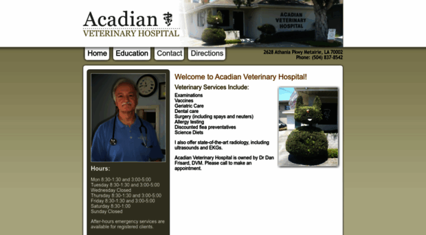 acadianveterinaryhospital.com