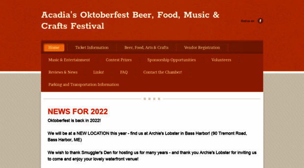 acadiaoktoberfest.com