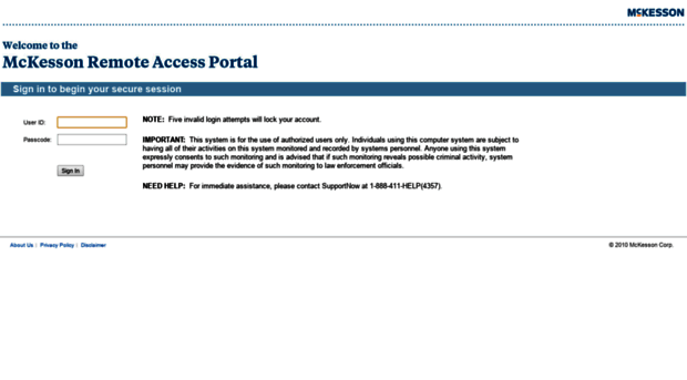 access.mckesson.com