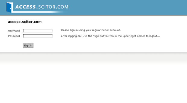 access.scitor.com