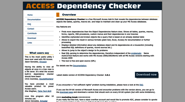 accessdependencychecker.com